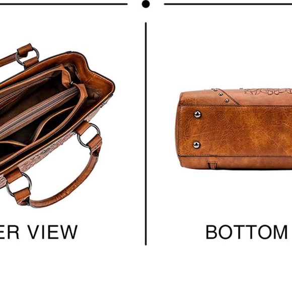 Brown leather bag used only a few days needed something larger - Picture 2 of 8